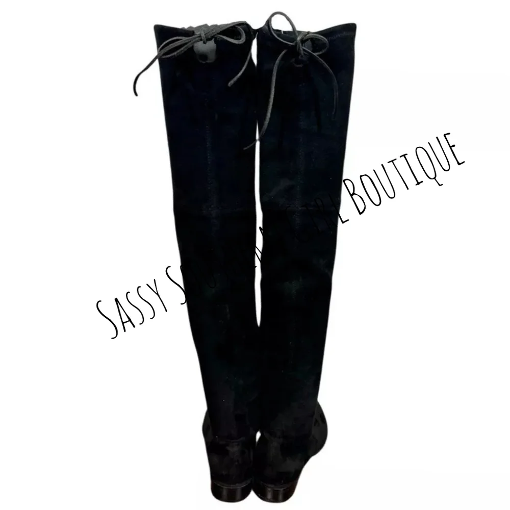 🆕⭐ STUART WEITZMAN Lowlands black suede boots